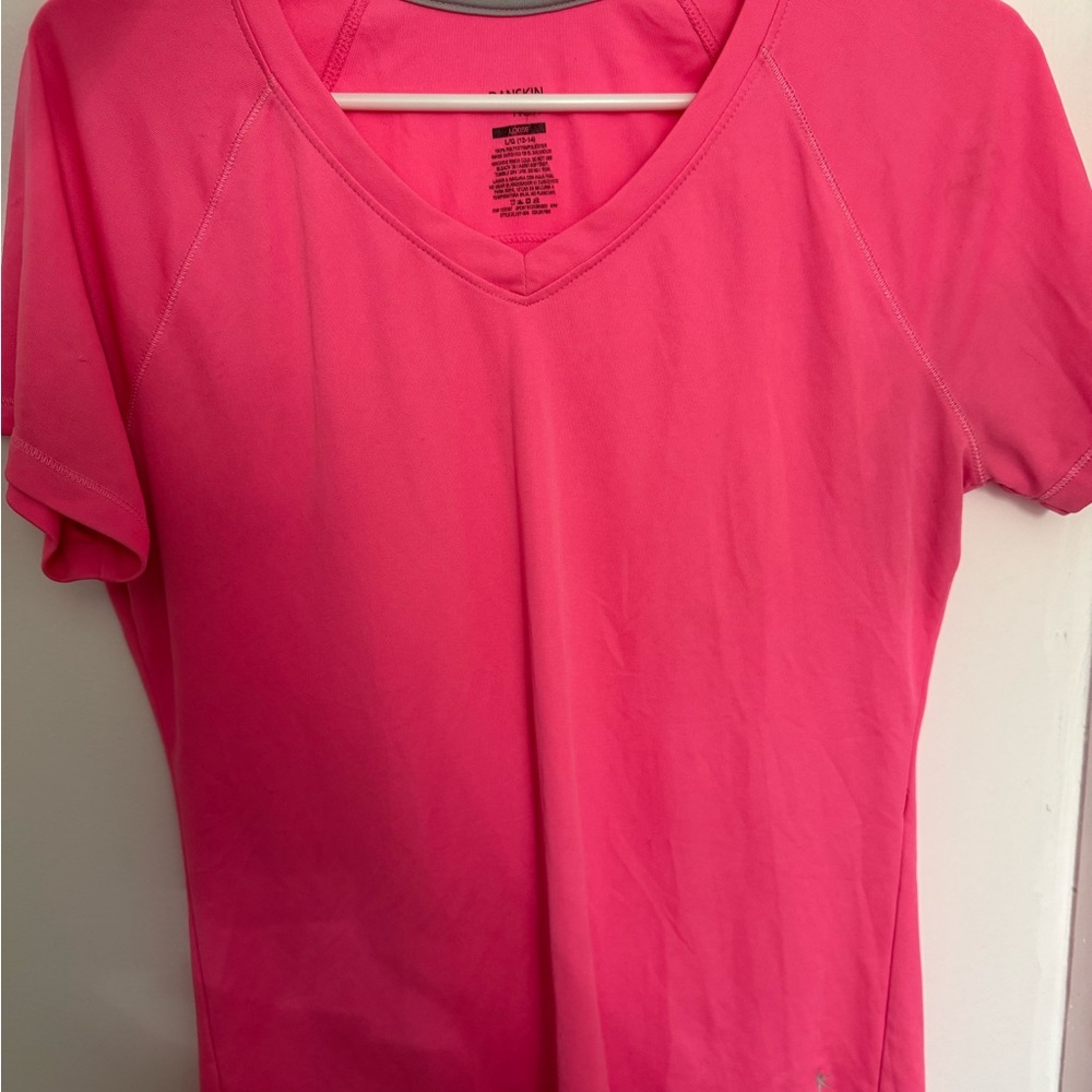 Danskin Now Bright Pink Short Sleeve Tee